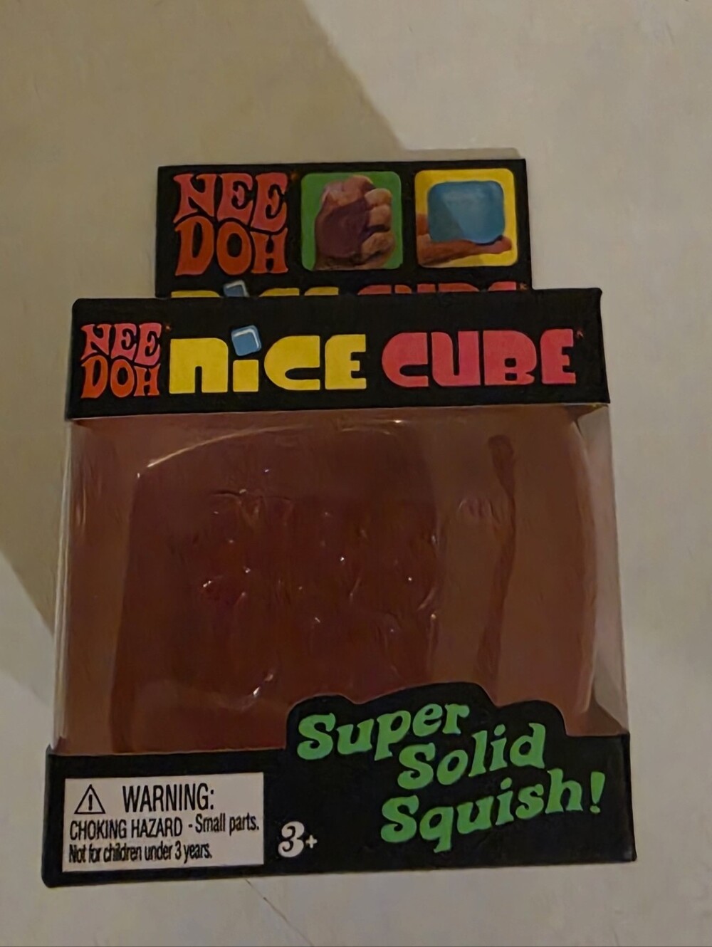 NeeDoh Nice Cube Super Solid Squish Pink